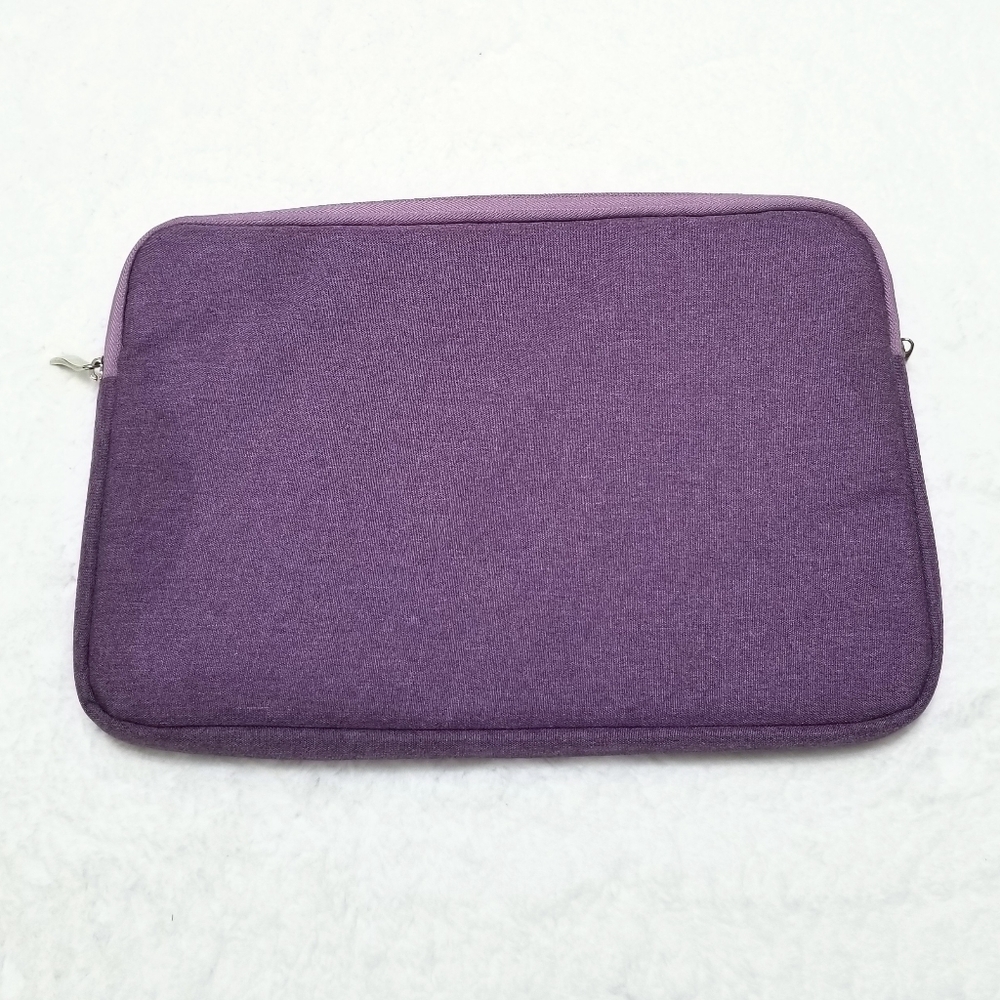 Egiant purple soft fleece lined 11" laptop sleeve - Picture 3 of 7